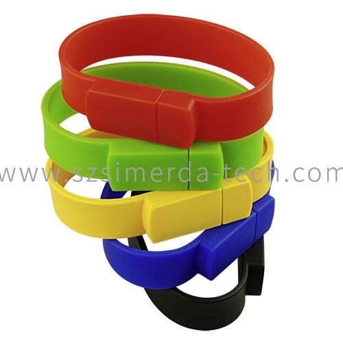 USB SILICON WRIST BRACELET FLASH DRIVE