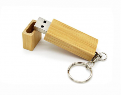 Wooden USB 2.0 3.0 Flash Drive with keyring Carved Custom Logo Photography Gift