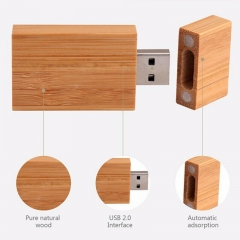 Custom Block Wooden USB 2.0 Flash Drive 16GB 32GB Pendrive