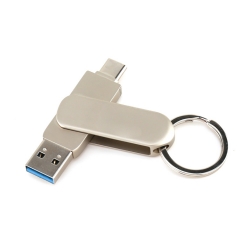 Metal Swivel USB 3.0 Type C 8GB 16GB 32GB 64GB OTG Flash Drive