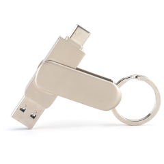 Metal Swivel USB 3.0 Type C 8GB 16GB 32GB 64GB OTG Flash Drive