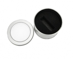 Round Metal Tin boxes With PVC Window