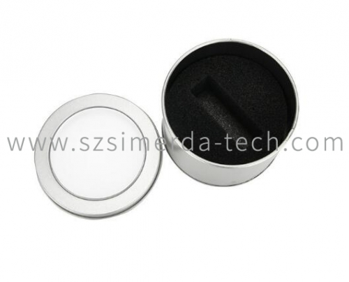 Round Metal Tin boxes With PVC Window