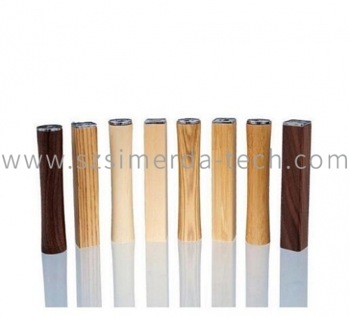 High quality cheap Portable External Battery mini 1200-2600mah cell phone mobile Wooden power bank