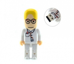 Custom LOGO Cute Doctor Nurse USB 2.0 Flash Drive Cartoon Pendrive