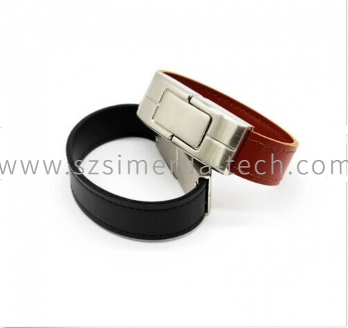 Leather Bracelet USB2.0 8GB-64GB flash drive memory stick pendrive