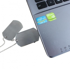 Hot Sale USB 16GB Dog Tag Shape Flash Memory Stick 3.0 key chain usb flash drive