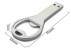 Bottle Opener shape USB flash drive 4-64GB Metal USB Memory Stick